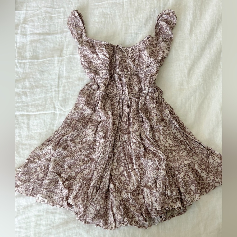 Olivaceous floral Blush and Mauve Dress